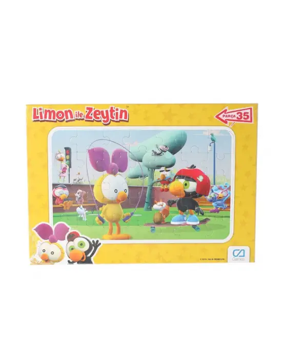 Omarı Renkli Limon ve Zeytin Puzzle 35 Parça