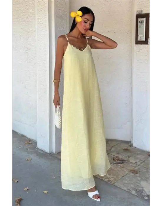 Lina Modal Askılı Elbise 2906