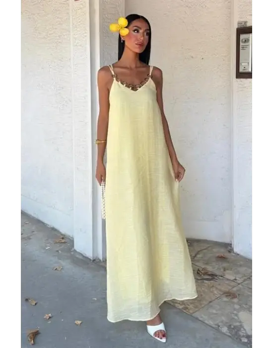 Lina Modal Askılı Elbise 2906