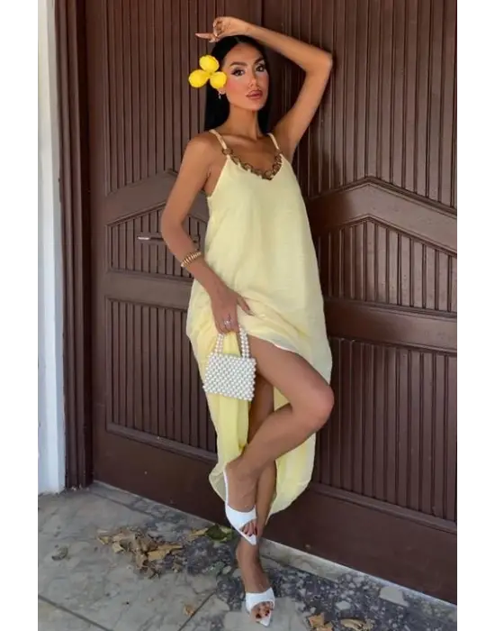 Lina Modal Askılı Elbise 2906