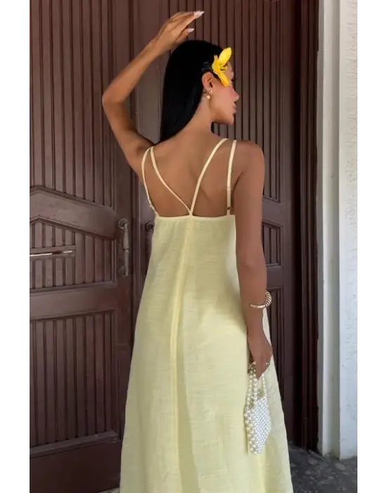 Lina Modal Askılı Elbise 2906