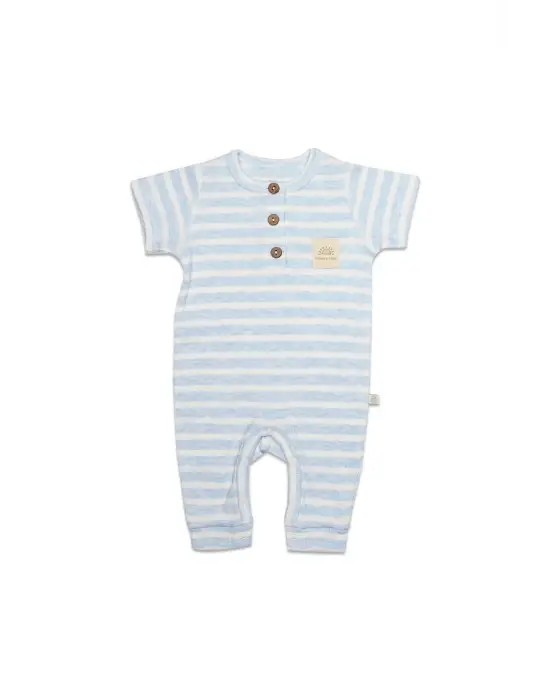 Line Colors Yarım Kol Patiksiz Tulum 15126 Mavi