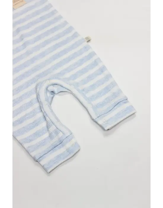 Line Colors Yarım Kol Patiksiz Tulum 15126 Mavi