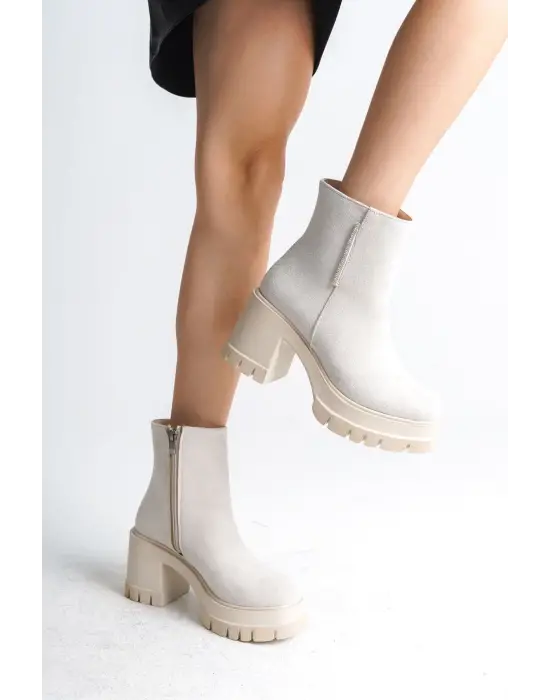 Zarif Tabanlı Süet Bayan Bot