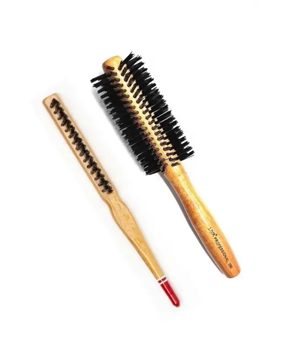 Liva 540& 690 Profesyonel Yanmaz Set Topuz Saç Fırçası-2li