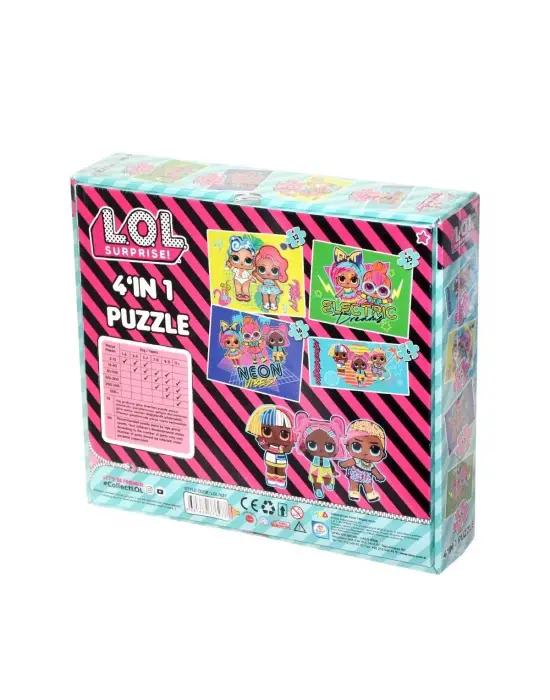 Omarı Eğlenceli 4ü1 Kutuda Kids Puzzle Seti