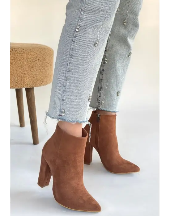 Loora Vizon Süet Topuklu Bot