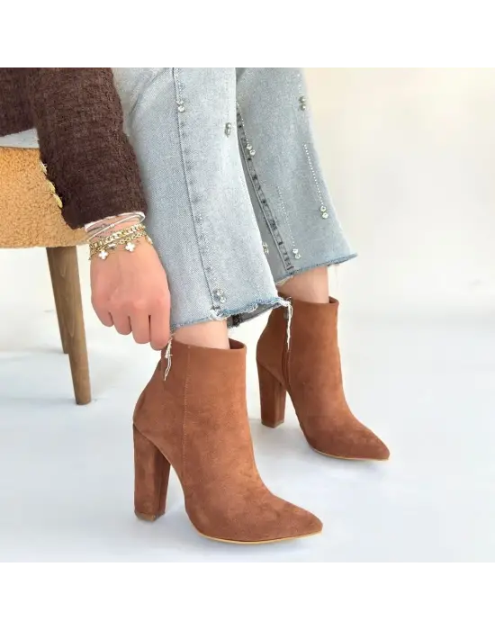 Loora Vizon Süet Topuklu Bot