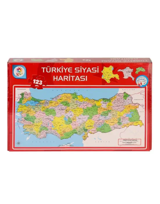 Omarı Siyasi Harita Puzzle - Eğlenceli ve Eğitici Çocuk Oyuncakları