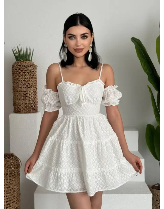 Lucca Kolu Lastikli Mini Elbise