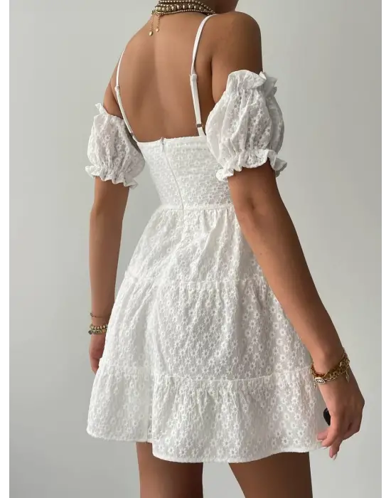 Lucca Kolu Lastikli Mini Elbise