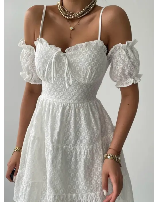 Omarı Siyah Mini Elbise Kolsuz Vücut Hatlarına Oturan