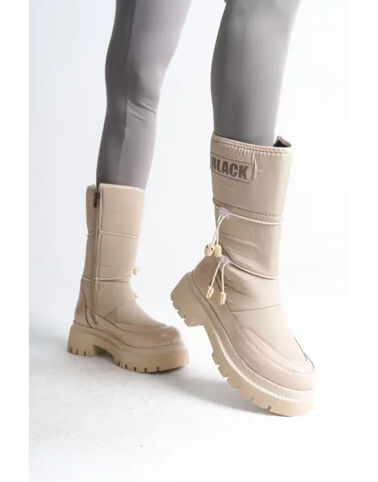 Modern Fermuarlı Kısa Topuk Bot