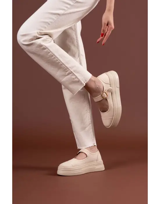 Lunni Bej Keten Spor Ayakkabı