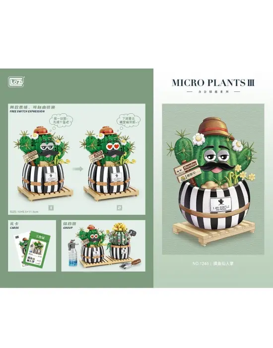 LZ1245 LOZ Kaktüs Blok Seti -Vagon life