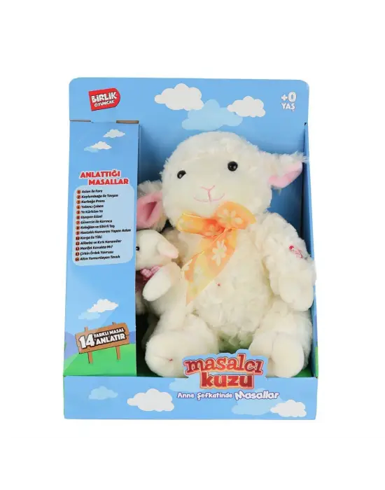 M-1117526-12 Türkçe Yavrulu Masal Anlatan Kuzu -Birliktoys