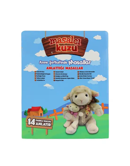 M-1117526-12 Türkçe Yavrulu Masal Anlatan Kuzu -Birliktoys