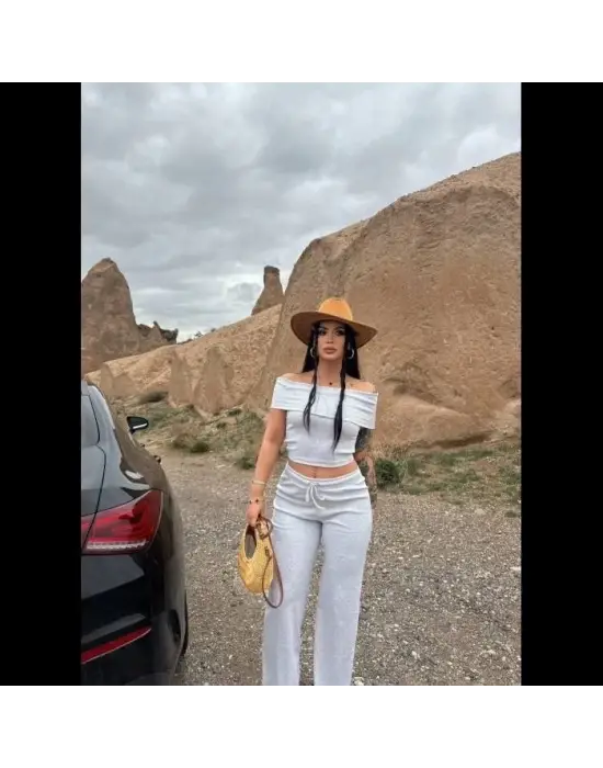 Elegant Bol Paça Pantolonlu Takım