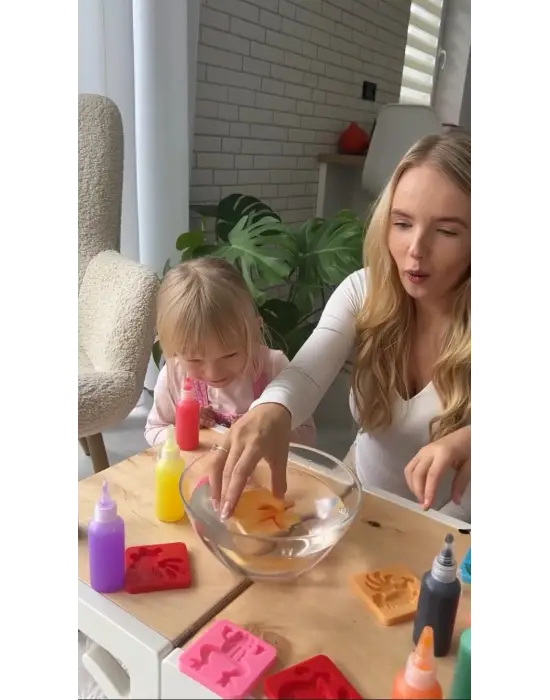 Magic Water Elf Aqua Gel Sihirli su oyuncak seti 5 renk jel şişe 6 kalıp