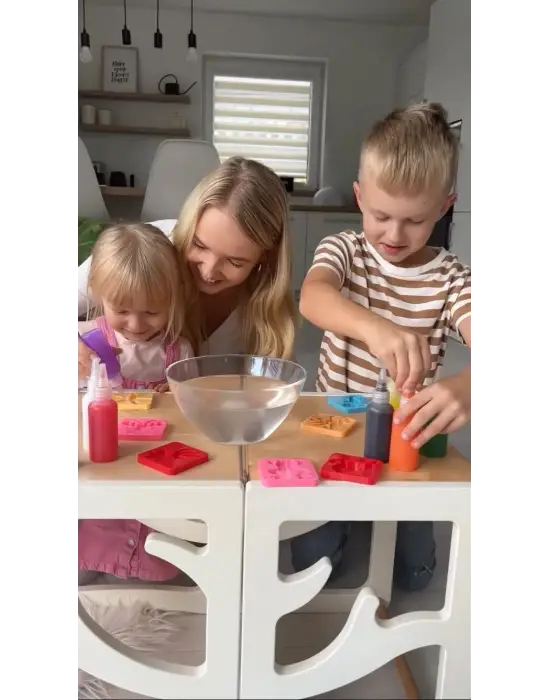 Magic Water Elf Aqua Gel Sihirli su oyuncak seti 5 renk jel şişe 6 kalıp