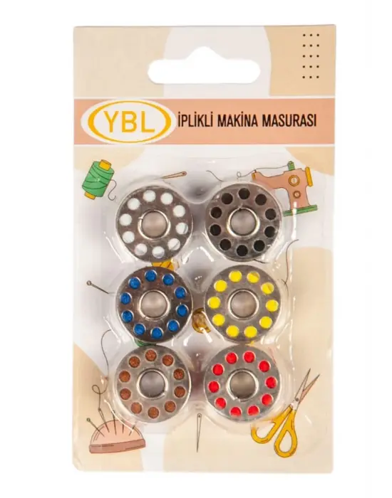 Omarı Renkli Makine Masurası 6lı Paket