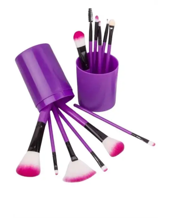Makyaj Fırçası 12 Parça Set Yumuşak Uçlu Göz Makyajına Uygun Hafif Ve Taşınabilir Çanta