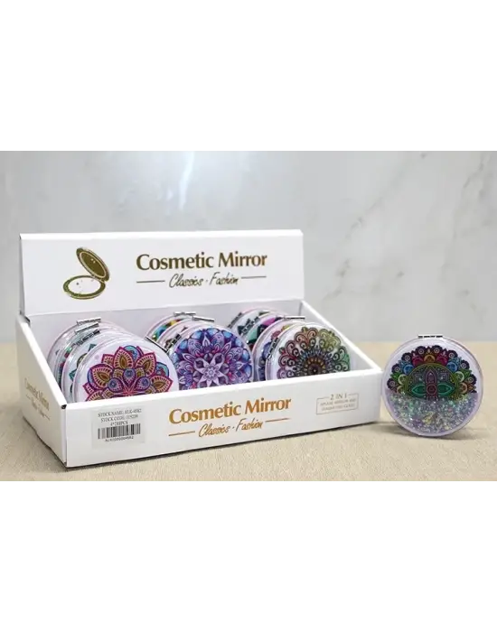 Mandala Desenli Hareketli Sulu El Aynası Alk4582