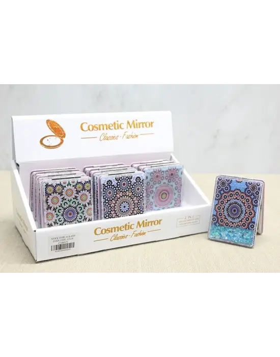 Mandala Desenli Hareketli Sulu El Aynası Alk4585