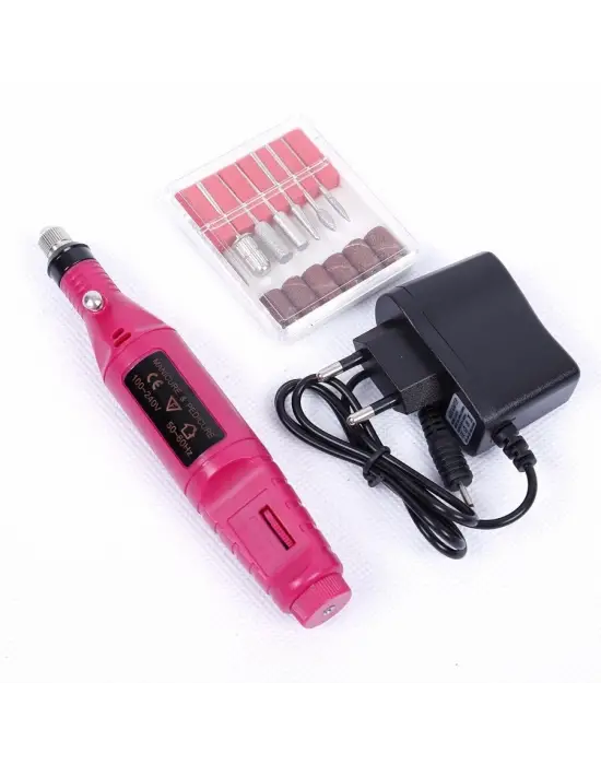 Manikür Pedikür Kalıcı Oje Ve Protez Tırnak Uygulamaları İçin Elektrikli Tırnak Törpüsü