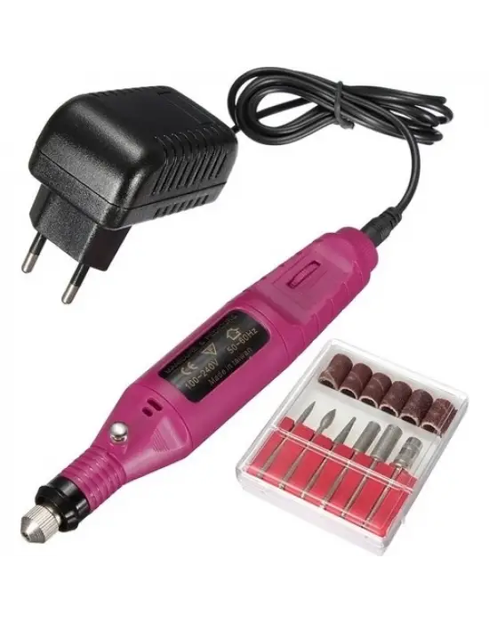 Manikür Pedikür Kalıcı Oje Ve Protez Tırnak Uygulamaları İçin Elektrikli Tırnak Törpüsü