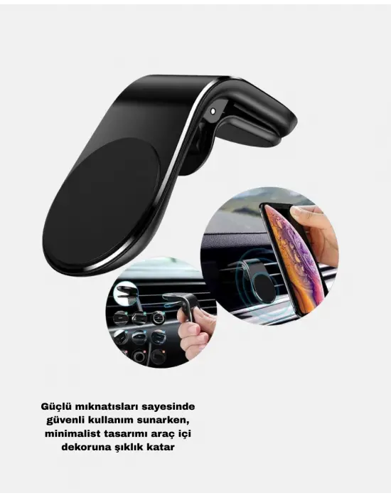 Manyetik Araç Telefon Tutucu Ve Hızlı Şarj Adaptörü 2’li Set