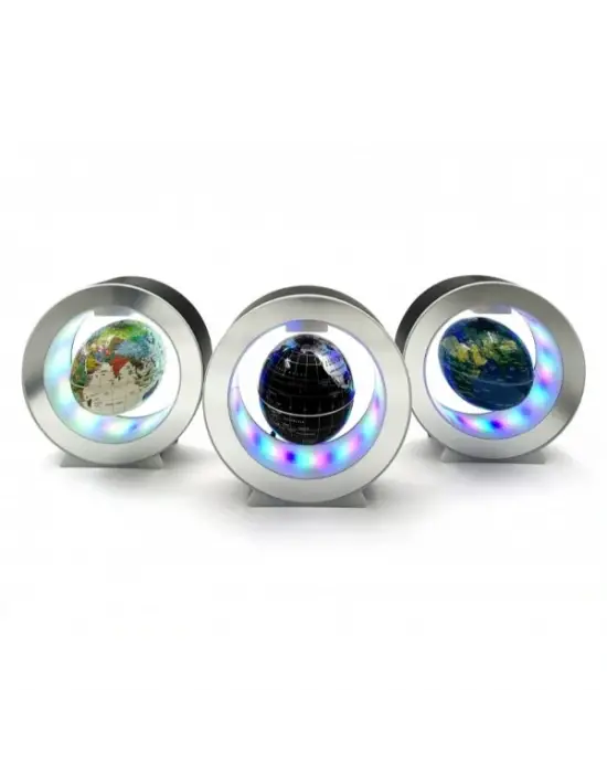 Manyetik Küçük Boy Yuvarlak Ledli Dünya Küre