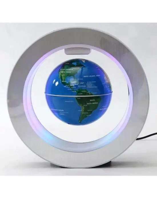 Manyetik Küçük Boy Yuvarlak Ledli Dünya Küre