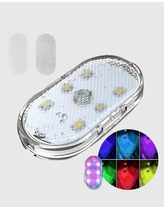 Manyetik Montajlı Araba İçi Ambiyans Işıkları – Kablosuz Ve Şık Tasarım