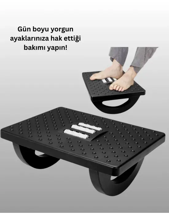 Masa Altı Ayak Dinlendirme Atı – Masajlı, Isıtmalı, Taşınabilir