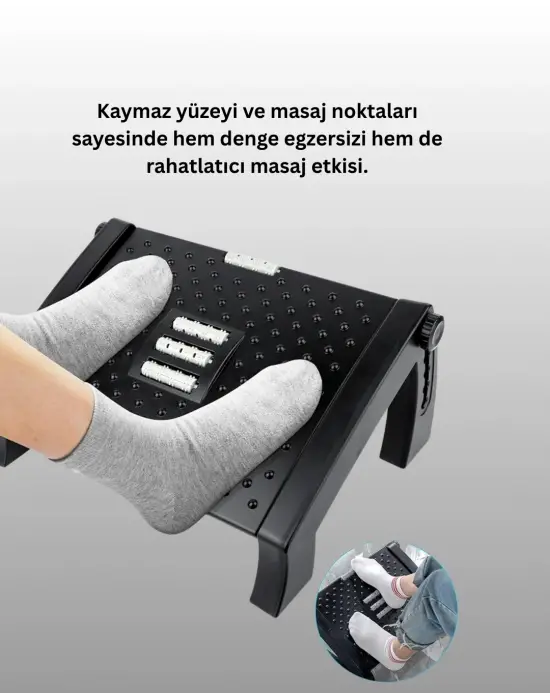 Masa Altı Ayak Dinlendirme Atı – Masajlı, Isıtmalı, Taşınabilir