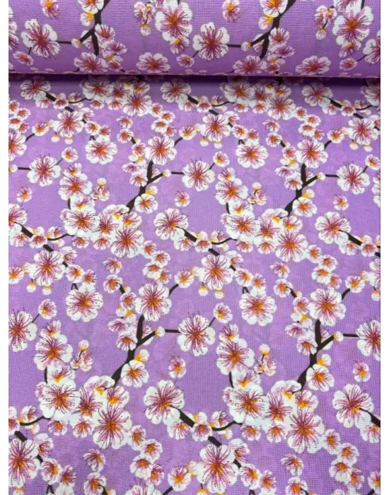 Masa Örtüsü & Piknik Örtsü -Raşel Kumaş 120 cm X 160 cm -Çiçek Desenli