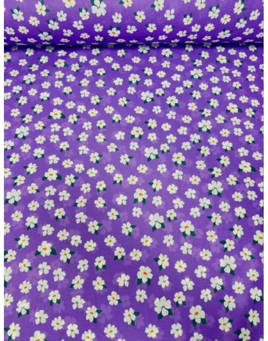 Masa Örtüsü & Piknik Örtsü -Raşel Kumaş 120 cm X 160 cm -Papatya Desenli