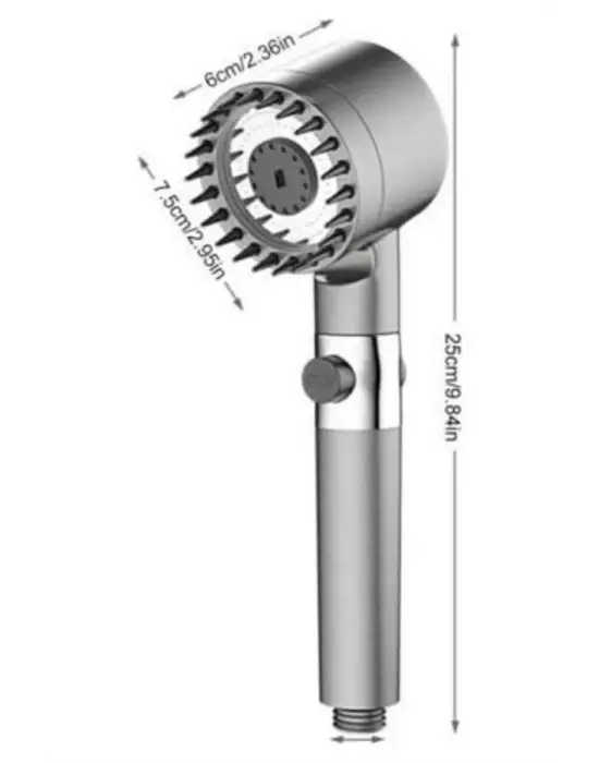Masaj Etkili Duş Başlığı Yeni Nesil Çok Fonksiyonlu Ayarlanabilir Filtreli