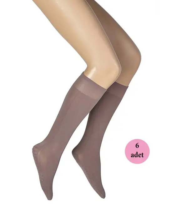 Omarı Masaj Etkili Kadın Çorap Seti Vizon Rengi