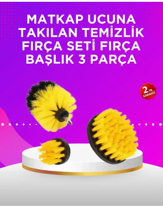 Matkap Ucu Temizlik Fırçası Seti Banyo Fayans Zemin İçin