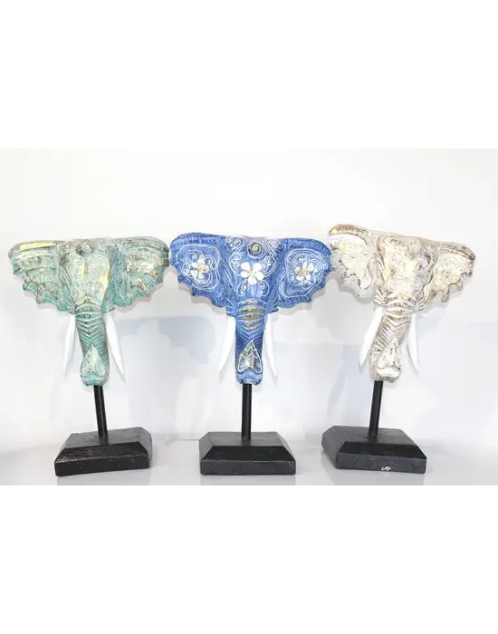 Maun Ağacı Fil Kafası Dekoratif