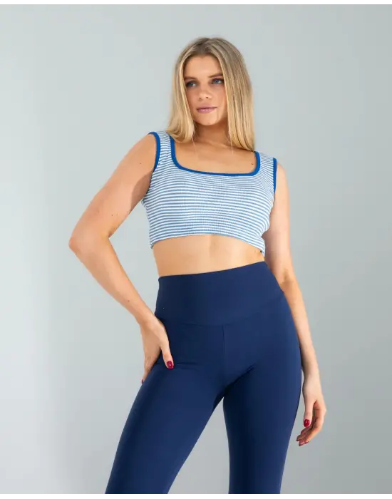 Göz Alıcı Çizgili Crop