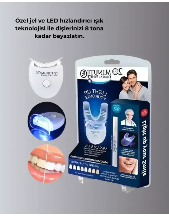 Mavi Işık Teknolojisi İle Güvenli Diş Beyazlatıcı Sistem