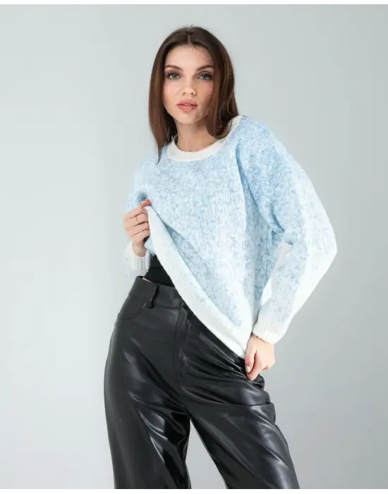 Göz Alıcı Kar Tanesi Triko Kazak