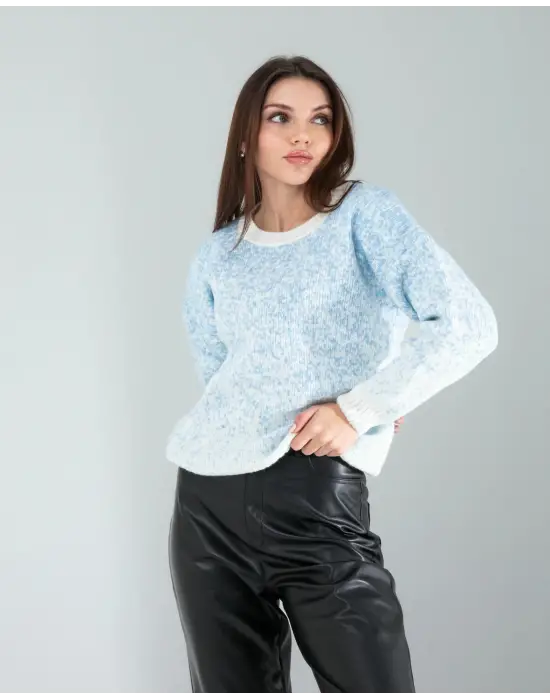 Göz Alıcı Kar Tanesi Triko Kazak