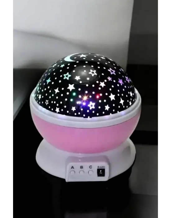 Mavi Ve Mor Işıklı  Projeksiyon Lambası