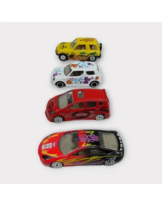 Omarı Çocuklar İçin Şehir Temalı Metal Araç Seti