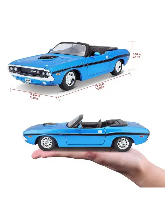 MAY 31264 1970 Dodge Challenger R/T Convertible 1:24 -Necotoys