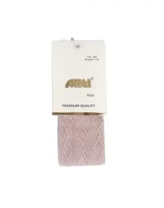 Omarı Kız Çocukları İçin Kabartma Desenli Külotlu Çorap Seti